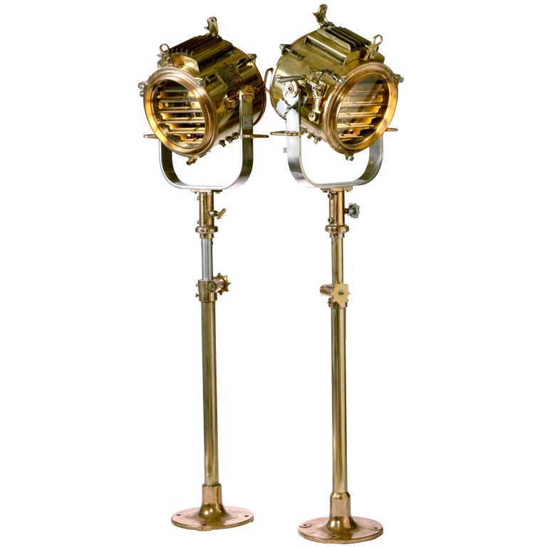 English Brass Signal Lamps