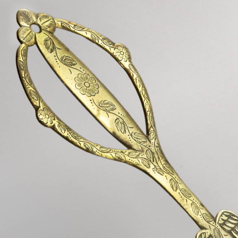 19th Century Brass Skimmer Tool