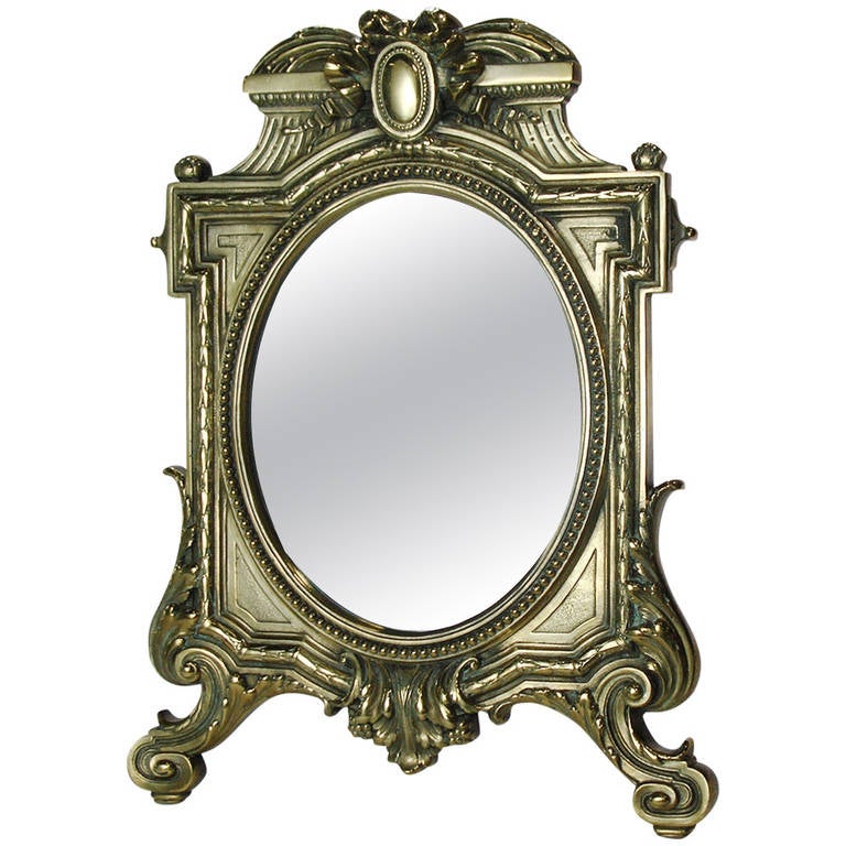 Brass Vanity Mirror For Sale at 1stdibs