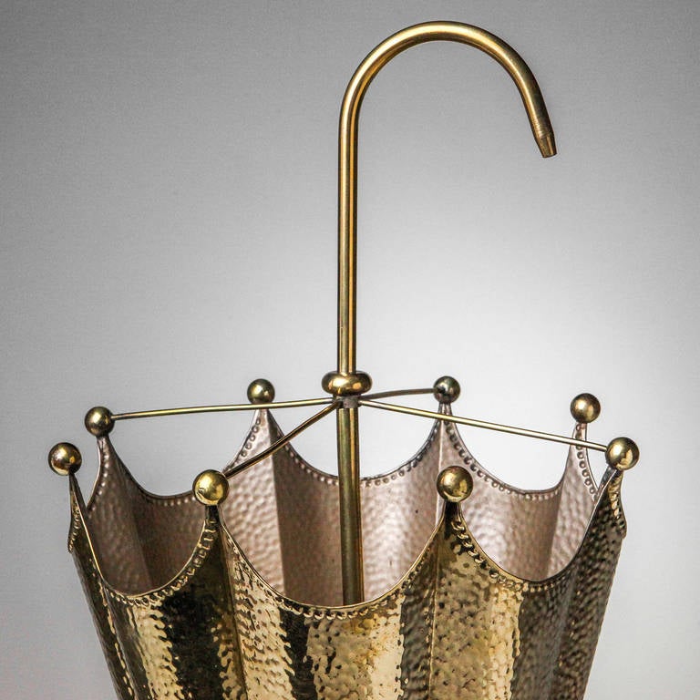 French Umbrella Stand with Pebble Finish, Early 20th Century
