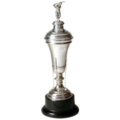 Vintage English Sterling Golfers Trophy