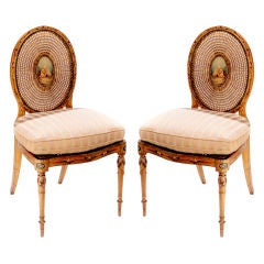 Pair of Satinwood Chairs