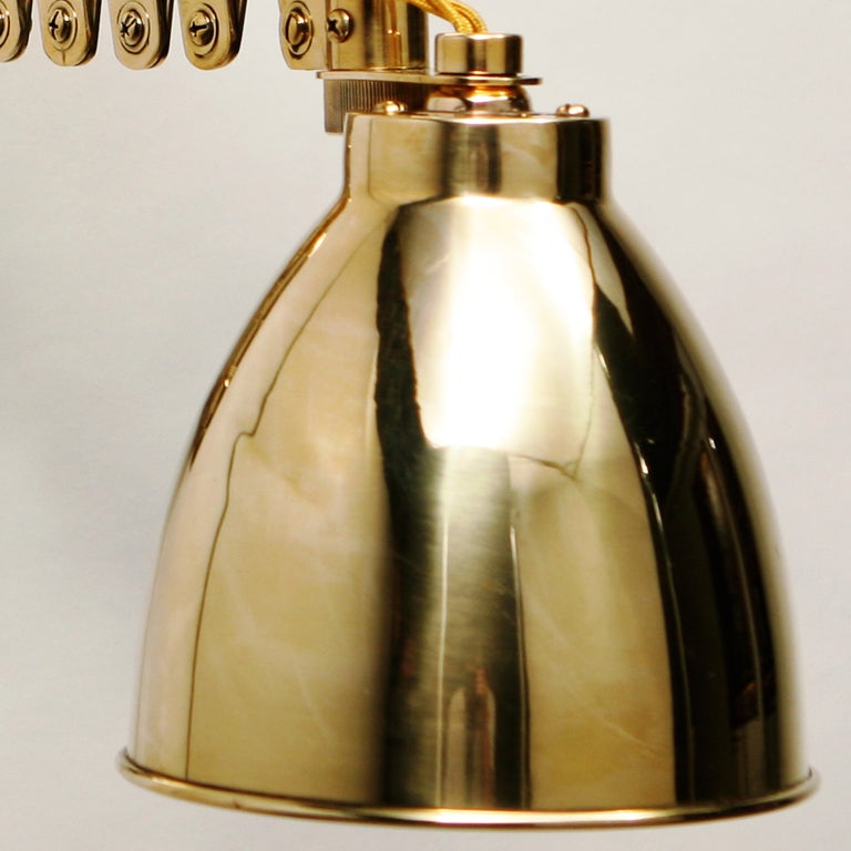 Brass Chart Room Lamp In Good Condition For Sale In New York, NY
