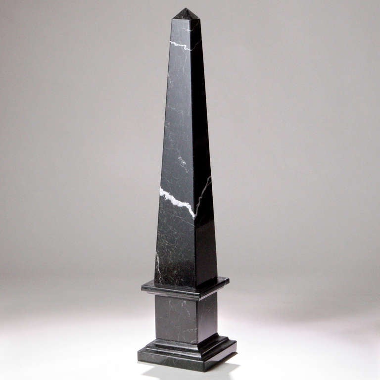 Zebra Marble Obelisk