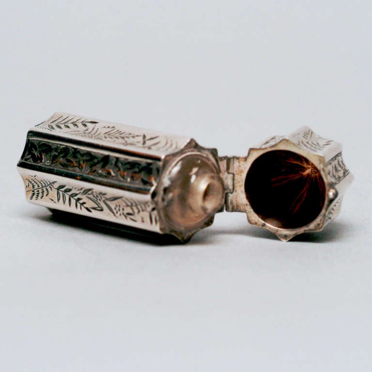 Silver Perfume Bottle In Excellent Condition In New York, NY
