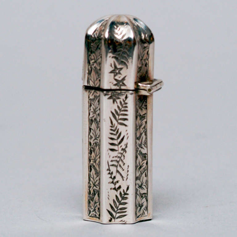 19th Century Silver Perfume Bottle