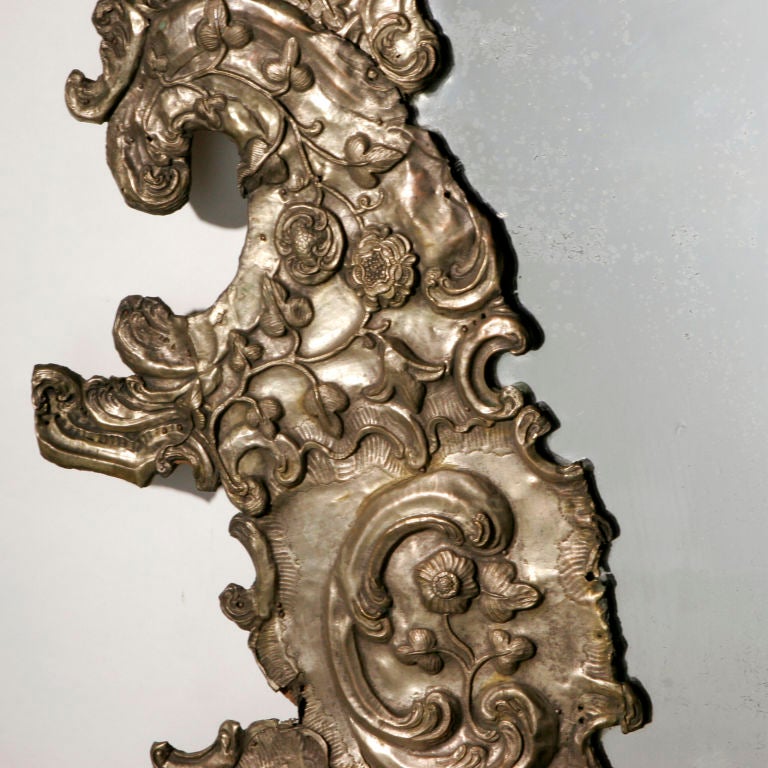 Italian Repousse Mirror For Sale 1