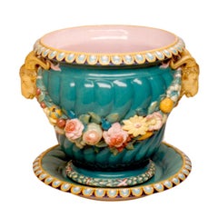 Jardinière à tête de bélier de Minton