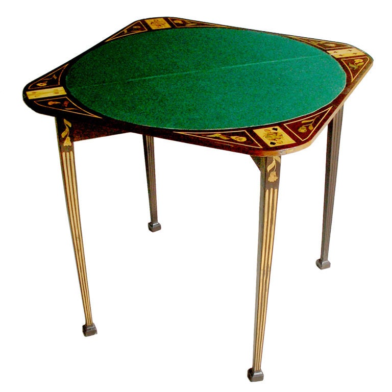 Marquetry Game Table