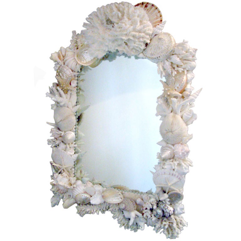 Natural White Shell Mirror