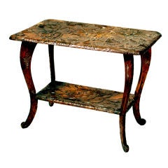 Carved Chrysanthemum Table