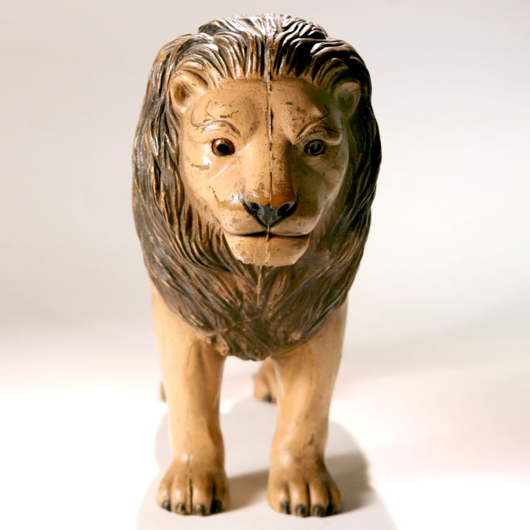 vintage lion toy