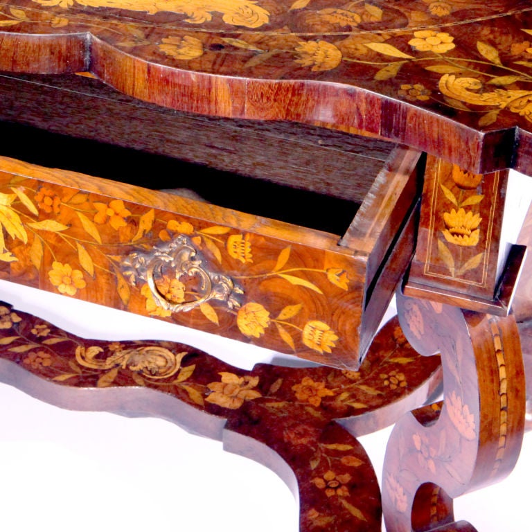 18th Century and Earlier Rare 18th Century Dutch Marquetry Table