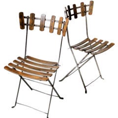 Pair of French Folding Chairs 12