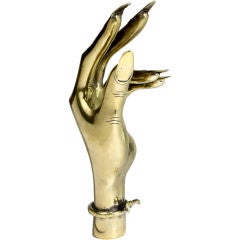 Antique Brass Female Hand