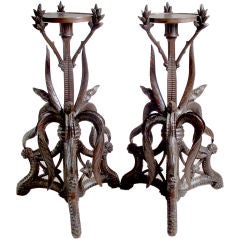 Pair of  Wooden Stands