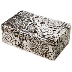 Silver Chrysanthemum Box