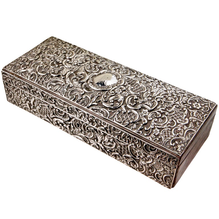 Silver Repousse Box