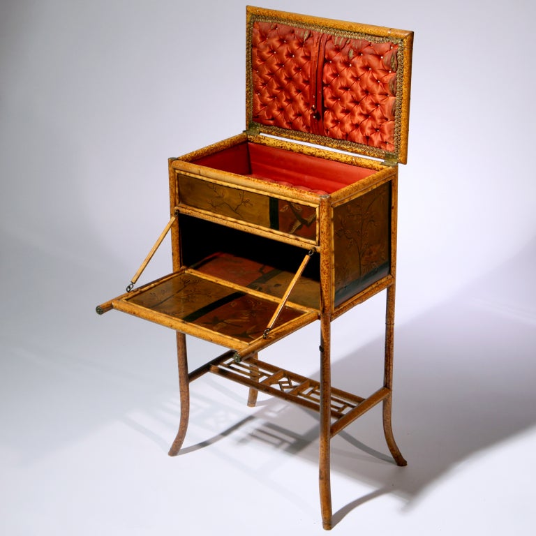English Bamboo Sewing Table 1