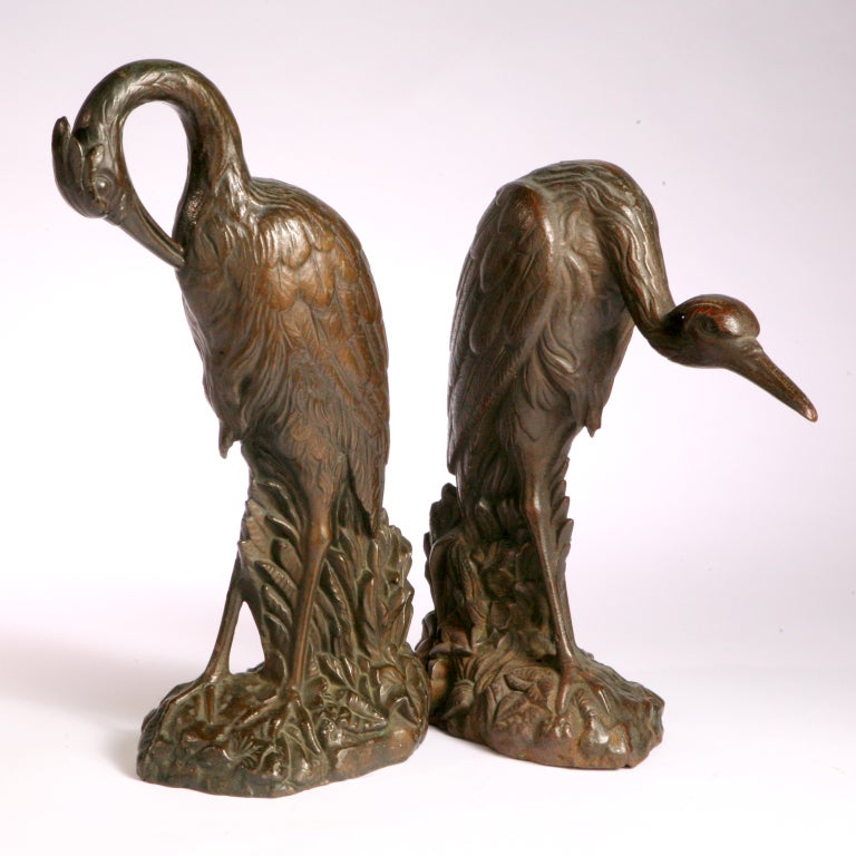 Pair of Herons In Good Condition For Sale In New York, NY