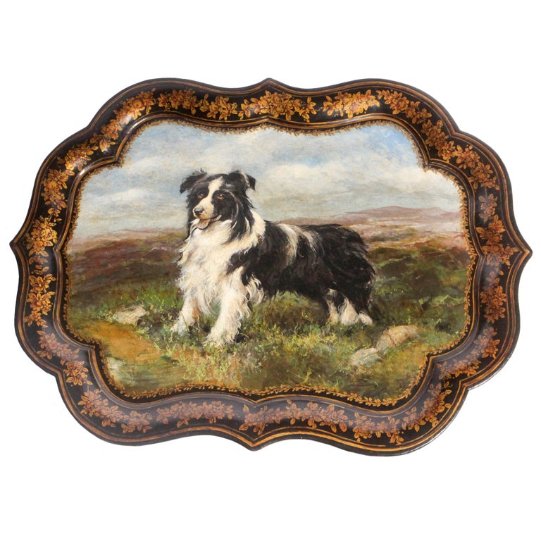 Lacquered Dog Tray