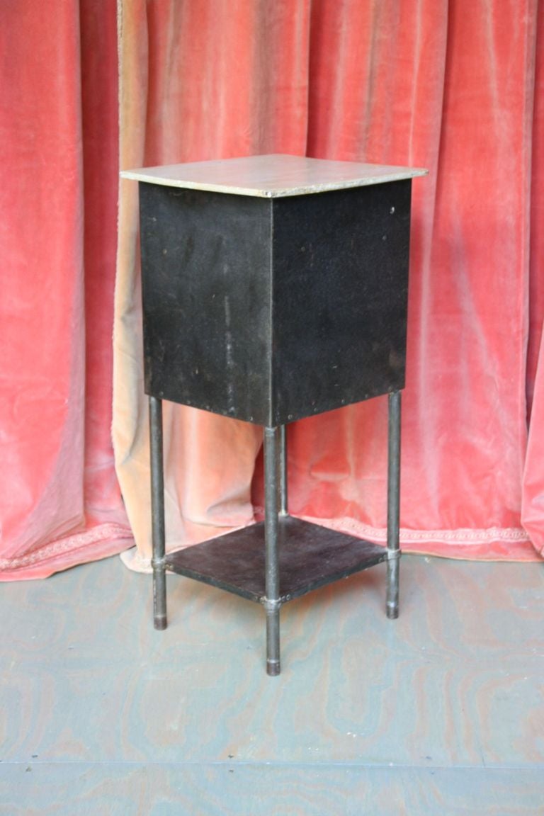 Iron French Industrial Hospital Nightstand