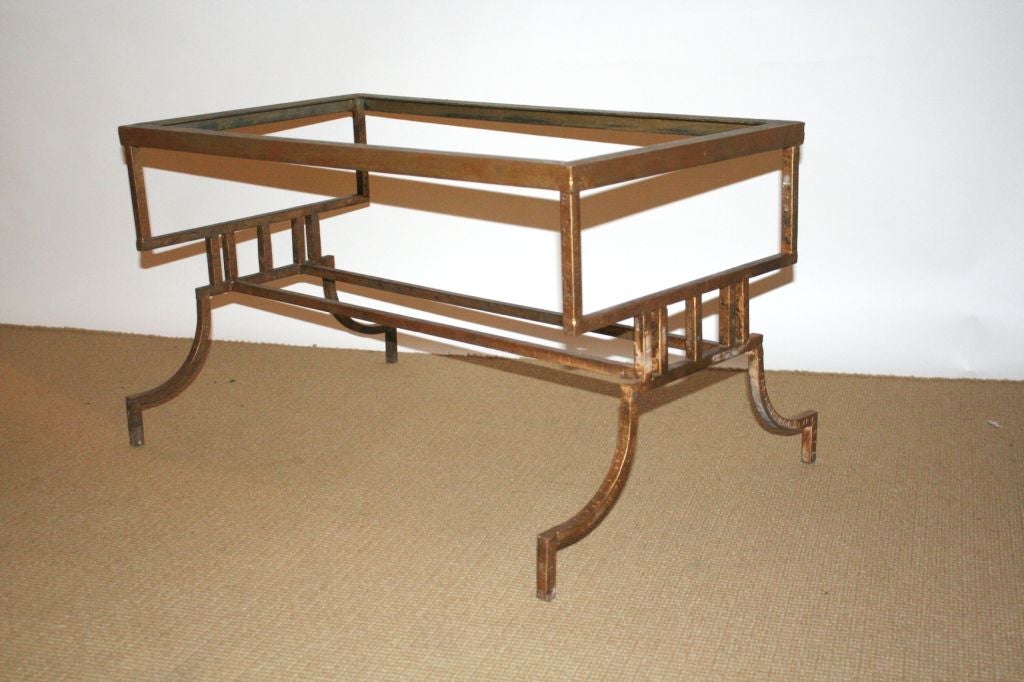 Gilt Iron Coffee Table Base