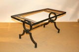 French 1940s Heavy Wrought   Iron Coffee Table,