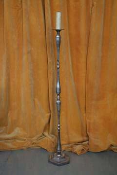 Handsome French Silver Plated Floor Lamp