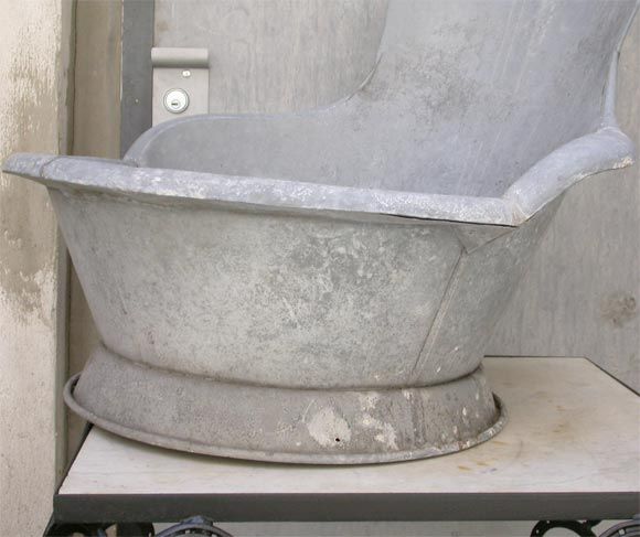 French Zinc Bathing Tub