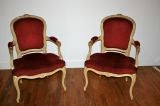 Pair of French Nap III Style Salon Chairs.
