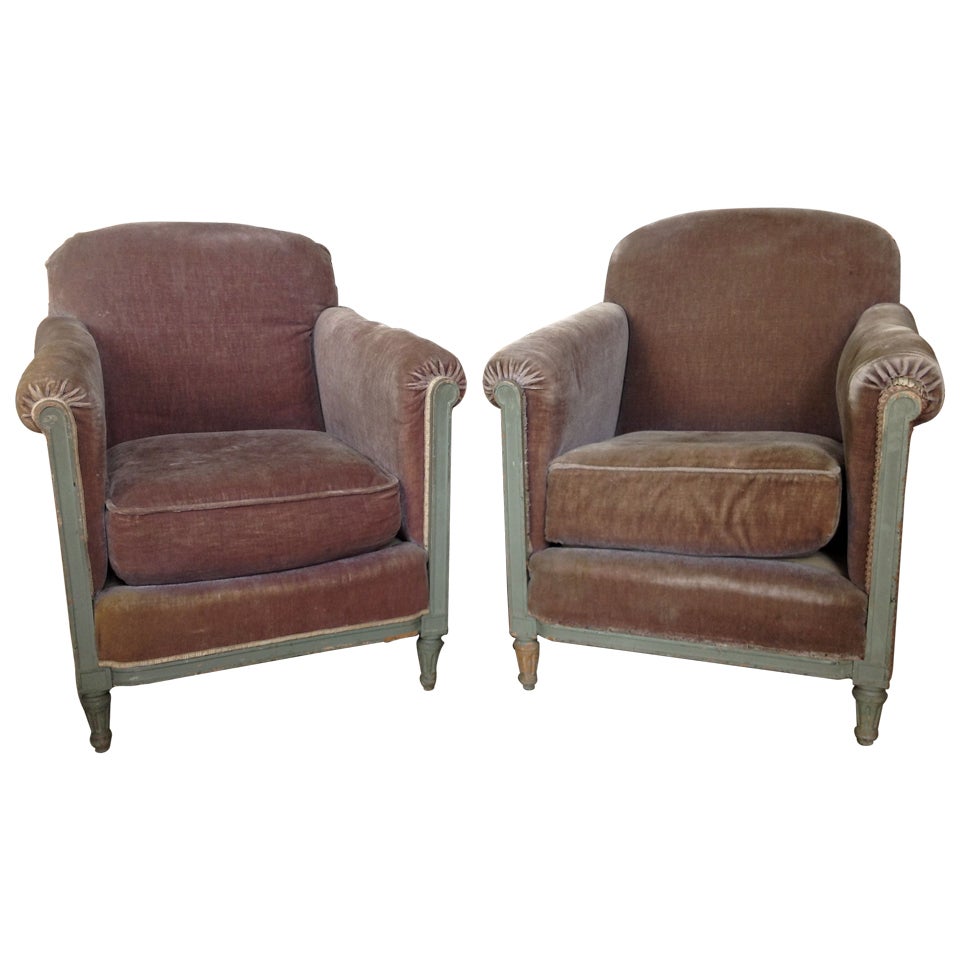 Pair of French 19th C. Armchairs