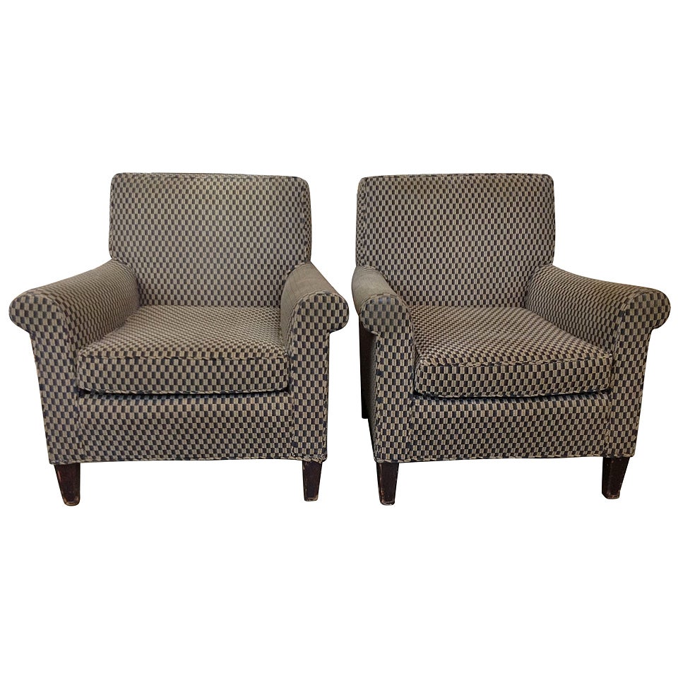 Pair of Ernst Schwadron Club Chairs at 1stDibs