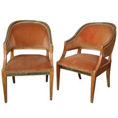 Handsome Pair of 1950's Armchairs