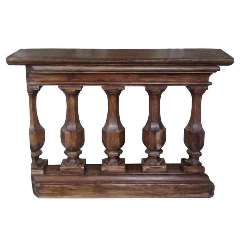 French 19th Century Wooden Balustrade For Sale at 1stDibs