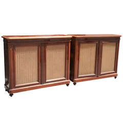Pair of 19th C. Mahogany Bookcase