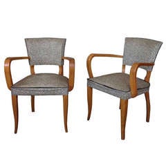 Pair of French Bridge Chairs