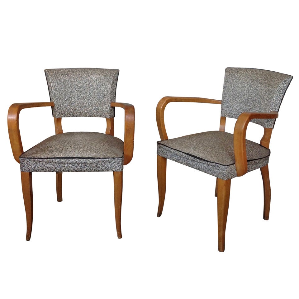 Pair of French Bridge Chairs