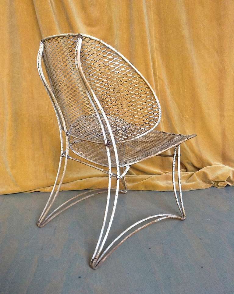 Vintage Iron Garden Chair For Sale at 1stdibs