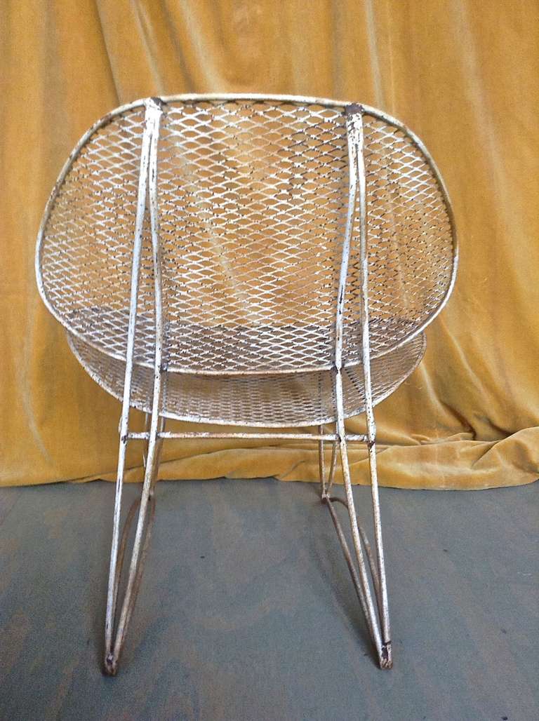 Vintage Iron Garden Chair For Sale at 1stdibs