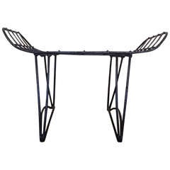 Vintage American 1960's Iron Footstool