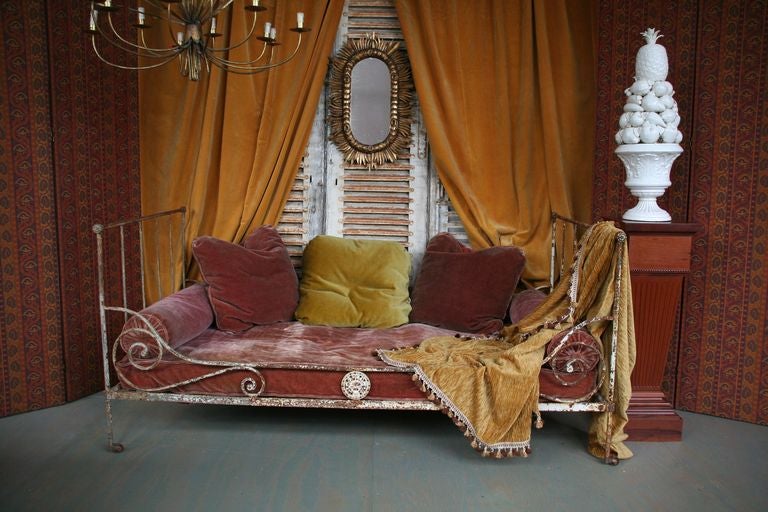 French 19th Century Folding Iron Bed