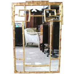 Vintage Elegant 3 dimentional Chinoiserie Scrolled Mirror