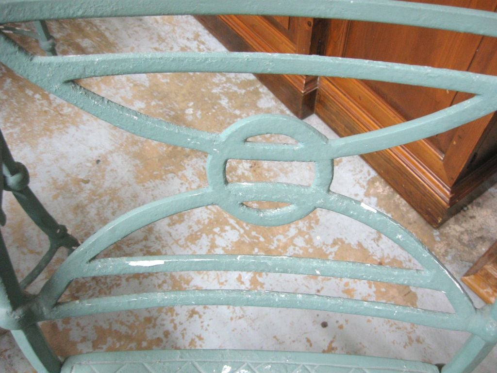 Set of 6 Neo Classical Solid Cast Aluminum Patio Chairs 4