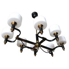 Superb 50's French 8 light Chandelier / Ceiling Fixture