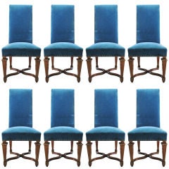 Superb set of 8 French 40
s Dining Chairs