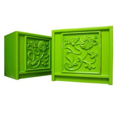 Superb Richly Lacquered pair of Bureaus / Side tables