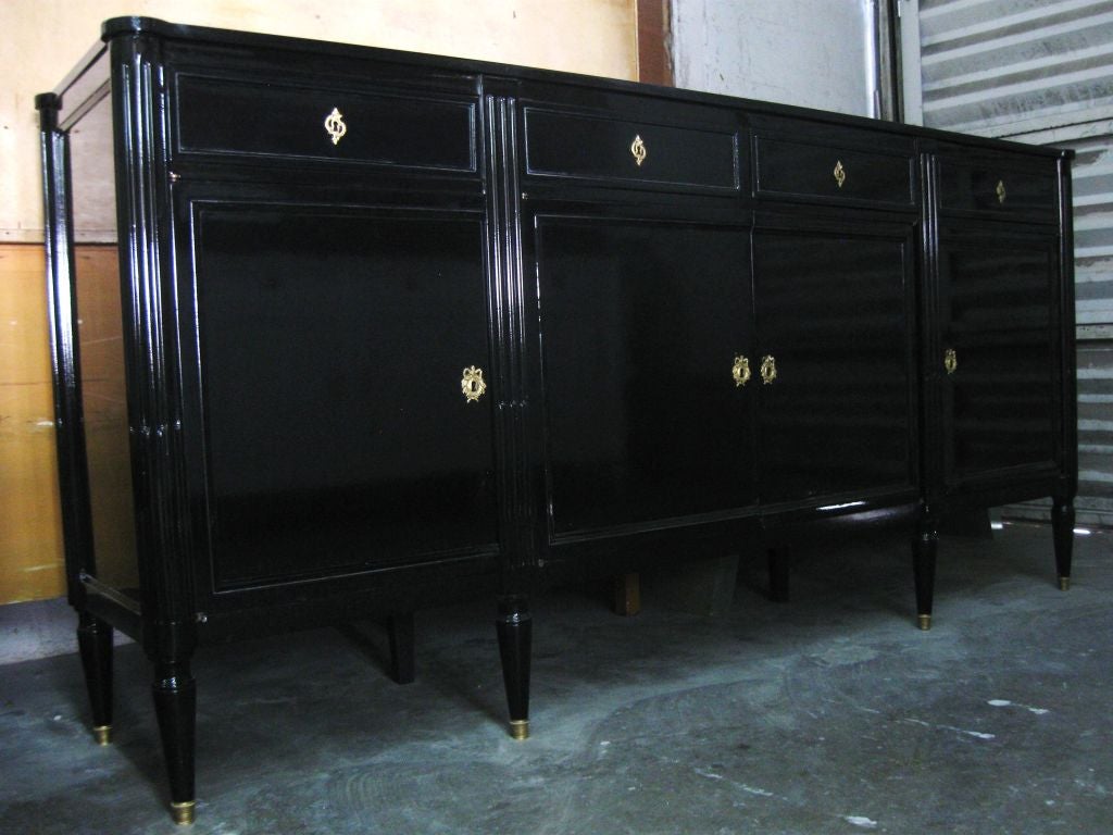 Superb French LXVI Style Lacquered Sideboard / Cabinet 2