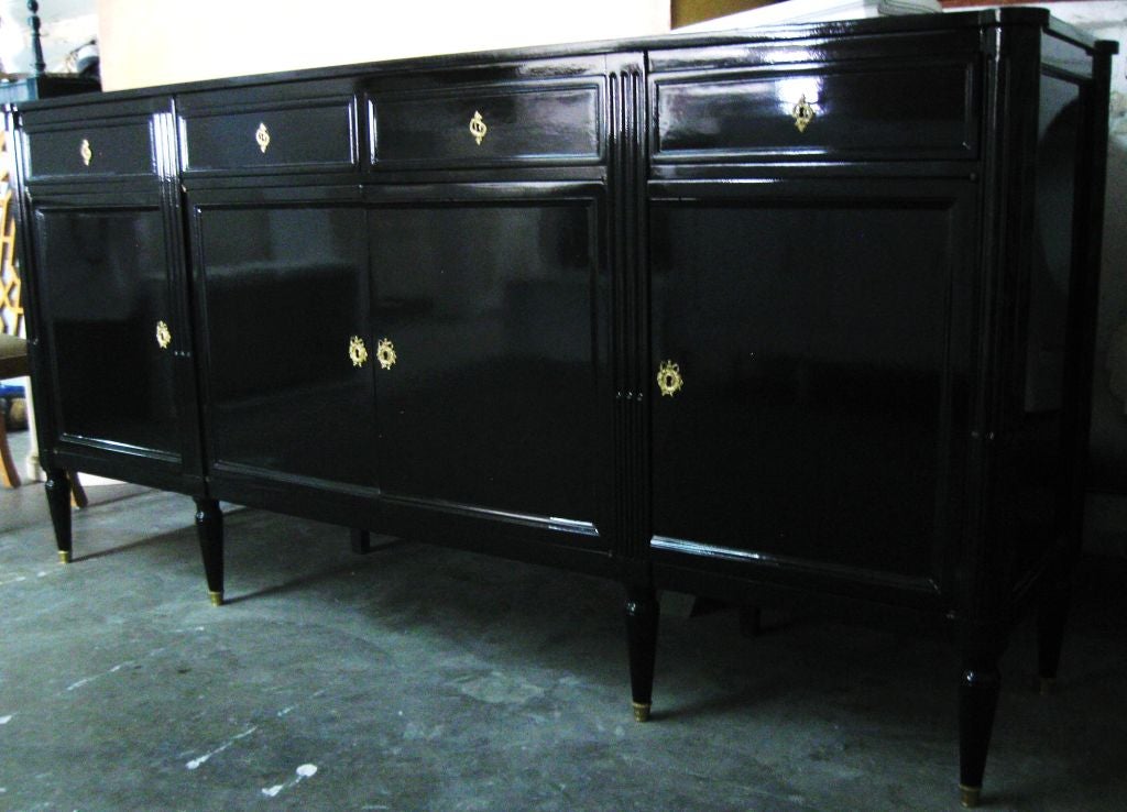 Superb French LXVI Style Lacquered Sideboard / Cabinet 3