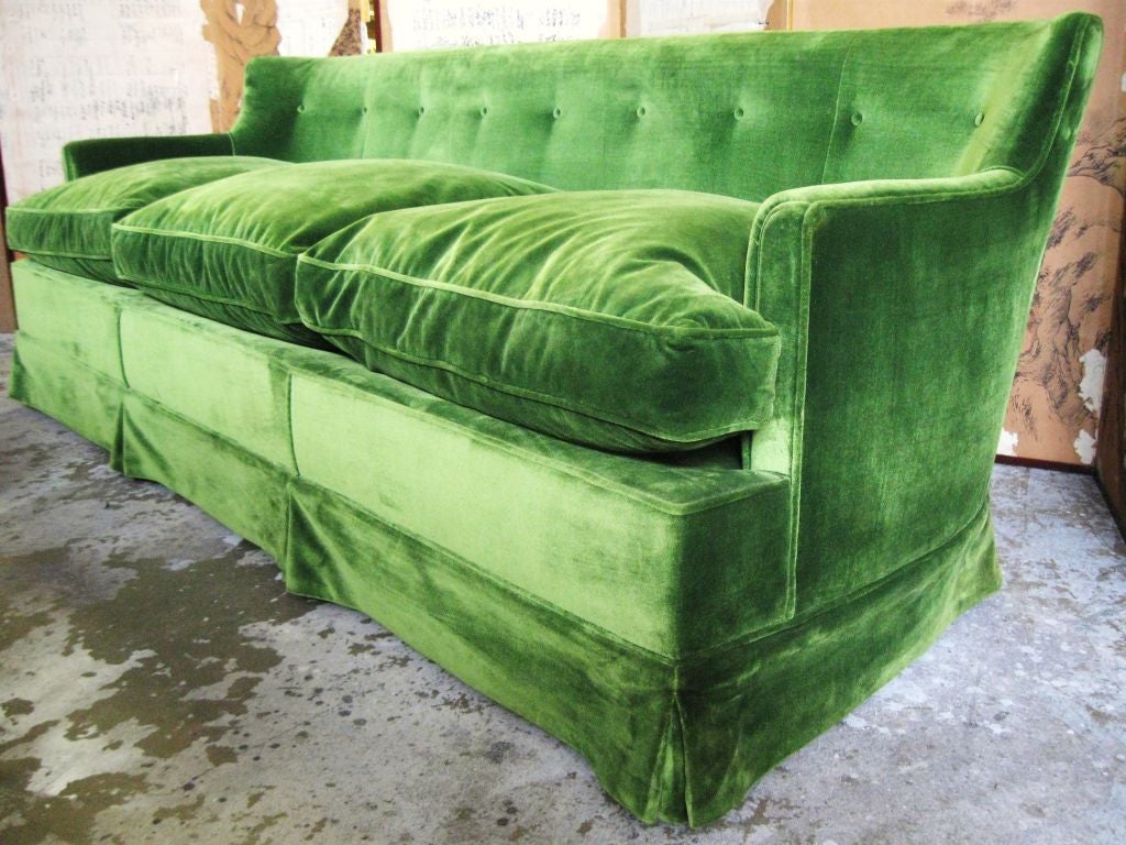 Elegant French 40's Down Sofa / Banquette 5